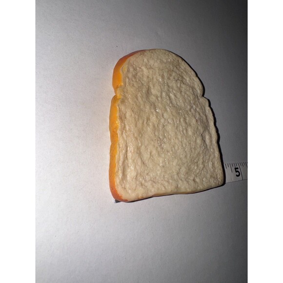 PLAY FOOD Vintage MTC White Bread Single Slice Realistic 1987 - Picture 5 of 8